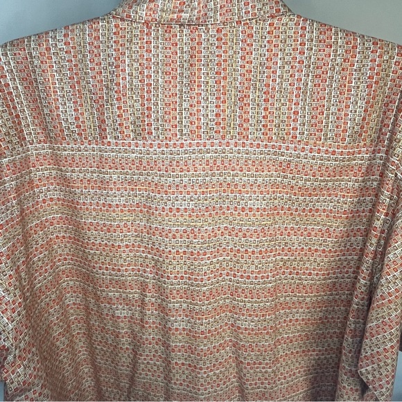 Tori Richard Men’s Vintage Button Up Aloha Shirt with Small Square Print Size XL - Picture 6 of 7
